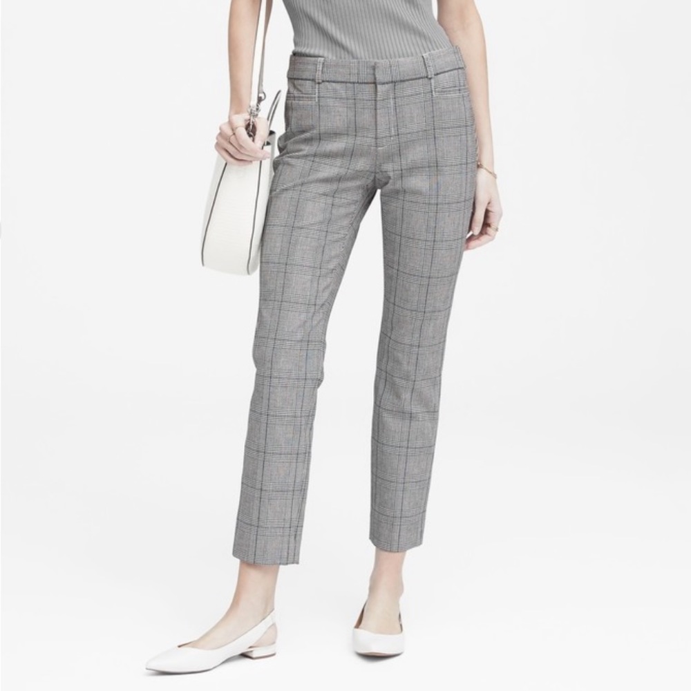 Banana Republic Sloan Skinny Fit Plaid Pants